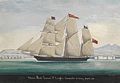 Raffaelo Corsini Schooner Bark Lavinia entering Smyrna 1856.jpg