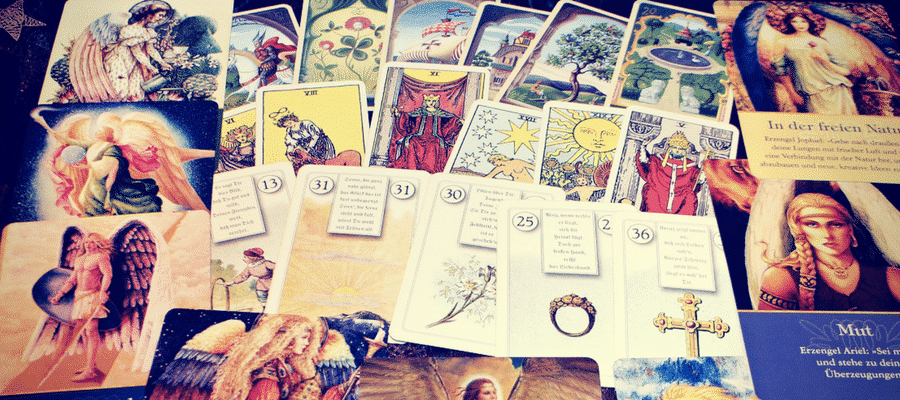 Group of tarot cards