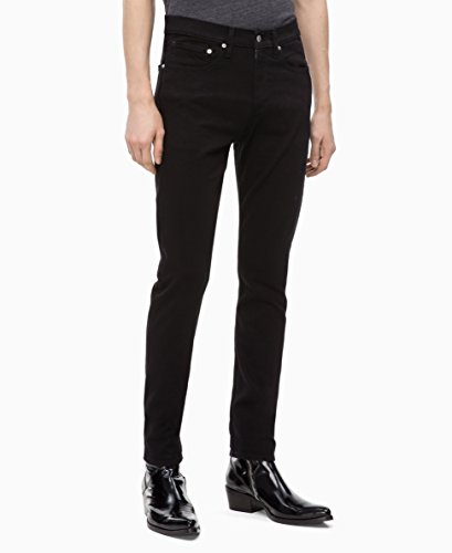 Calvin Klein Men Skinny Fit Jeans, Forever Black, 30W x 30L