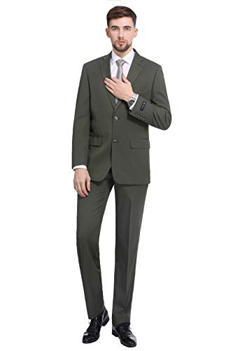 P&L 2-Piece Classic Suit in Olive