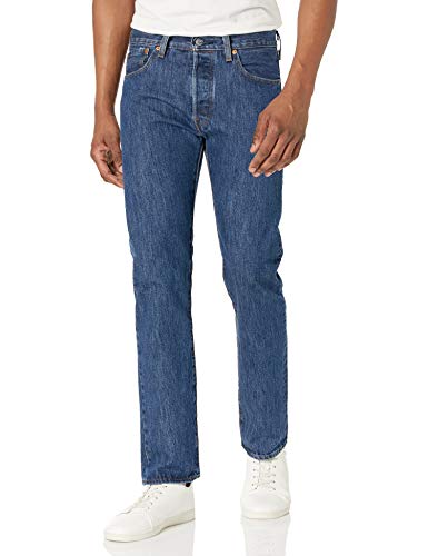 Levi's Men's 501 Original Fit Jeans, Dark Stonewash, 34W x 32L