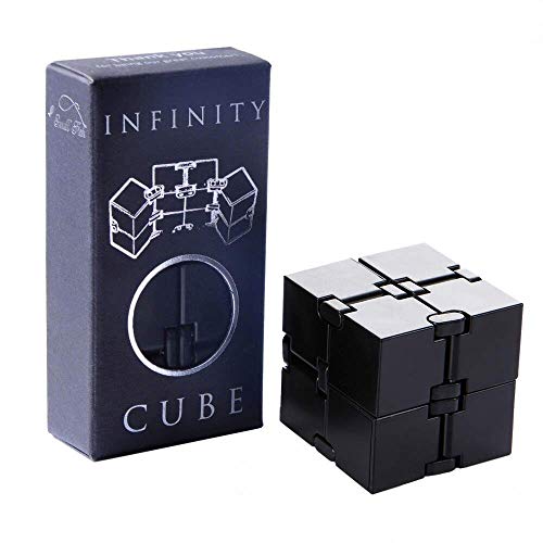 SMALL FISH Infinity Cube Fidget Toy for Kids and Adults, Sensory EDC Fidgeting Game, Cool Gadget Best for Stress and Anxiety Relief and Kill Time, Unique Idea That is Light on The Fingers and Hands
