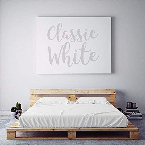 Night Sweats: PeachSkinSheets Classic White 1500tc Soft Sheet Set - Regular King