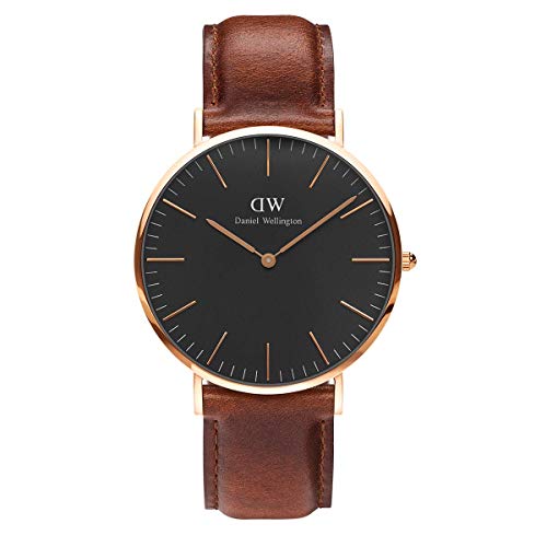 Daniel Wellington Classic St Mawes Rose Gold Watch, 36mm, Leather, for Men and Women