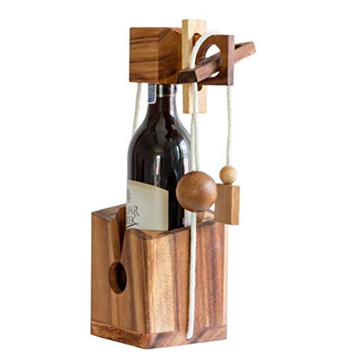 Wine Bottle Wooden Puzzle