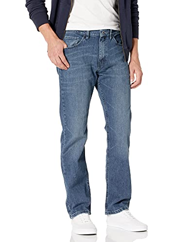 Nautica Men's 5 Pocket Relaxed Fit Stretch Jean, Gulf Stream Wash, 30W 32L