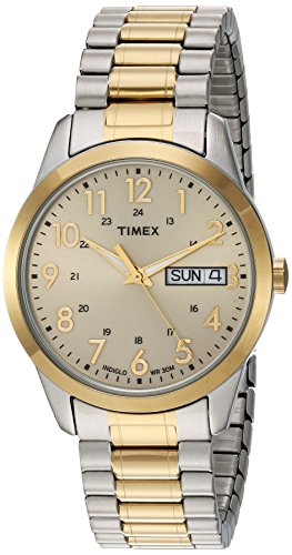 Timex Men's South Street Sport Quartz Analog Watch with Stainless Steel Strap, Two Tone, 18 (Model: TW2P67400)