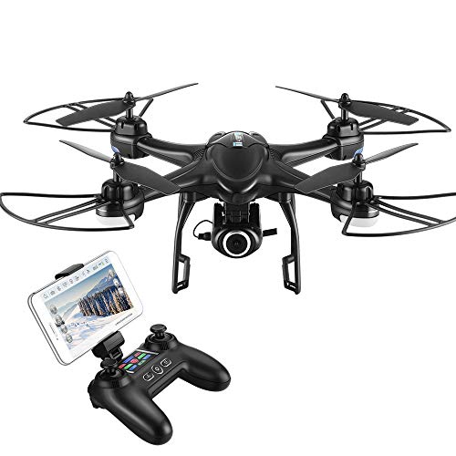 HOBBYTIGER H301S Ranger Drone with Camera Live Video and GPS Return Home 720P HD Wide-Angle WiFi Camera for Kids, Beginners and Adults - Follow Me, Altitude Hold, Long Control Range