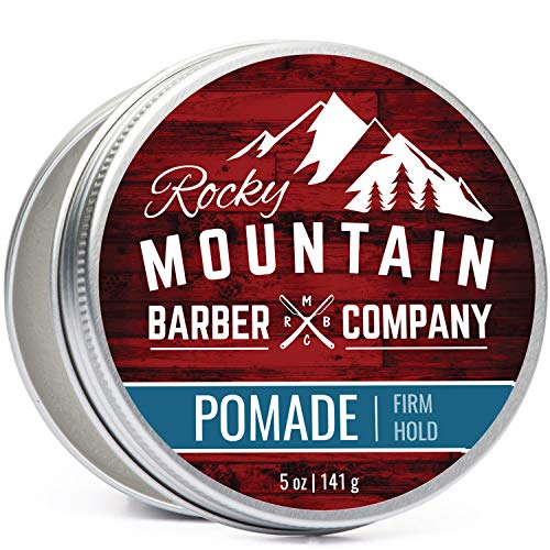 Pomade for Men – 5 oz Tub- Classic Styling Product with Strong Firm Hold for Side Part, Pompadour & Slick Back Looks – High Shine & Easy to Wash Out – Water Based