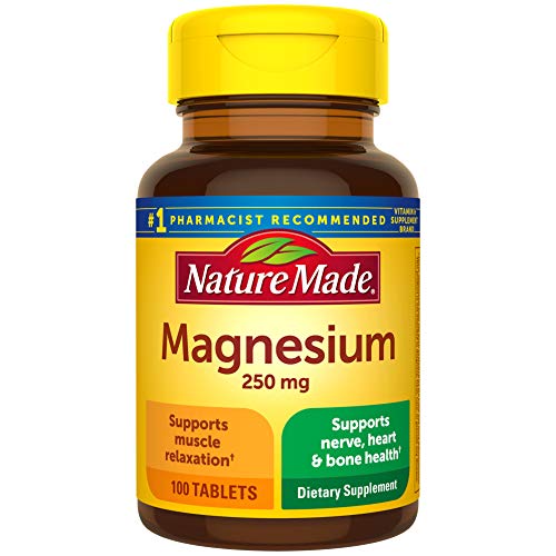 Nature Made Magnesium Oxide 250 mg Tablets, 100 Count