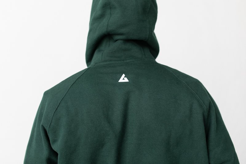 American Giant Storm Full Zip reflective logo