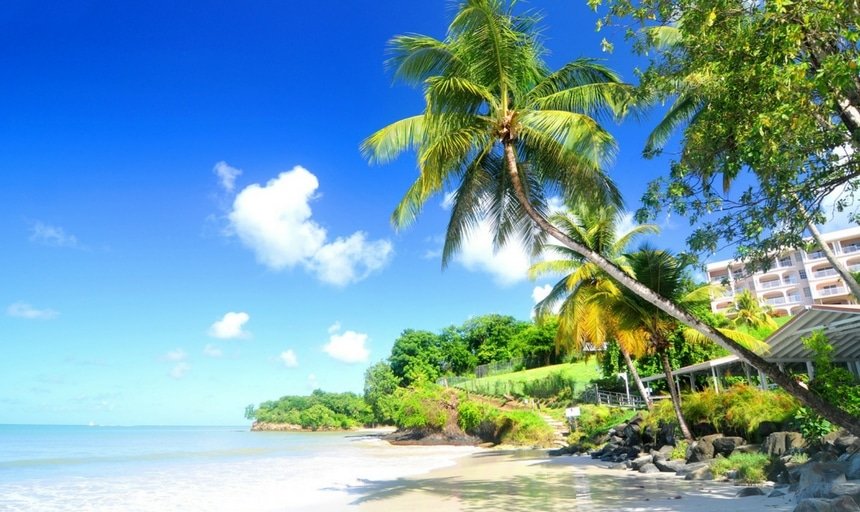 Beach in Caribbean