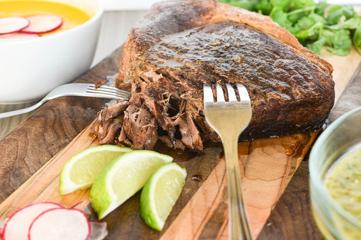 beef roast with limes shredded beef
