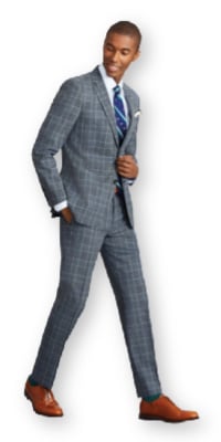 Brooks Brothers Milano Fit Combo Check 1818 Suit