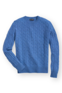 Brooks Brothers Lambswool Cable Crewneck Sweater