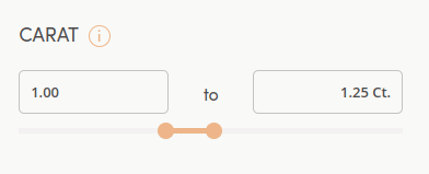 carat range example