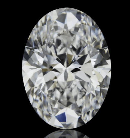 clean clear diamond on black background