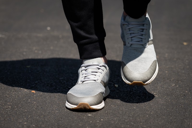 Close up of York Athletics shoes