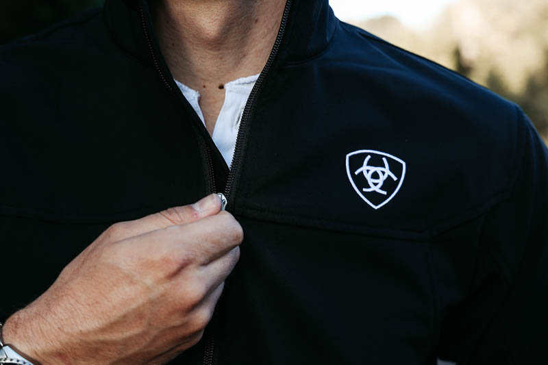 Ariat Jackets Review: Bring on the Cold 6 closeup Ariat Jackets logo