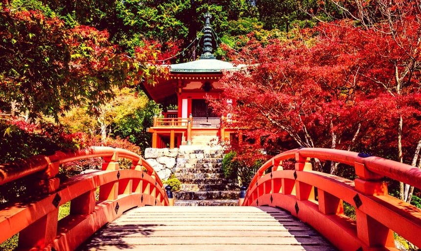 Daigoji Temple in Autumn, Kyoto, Japan