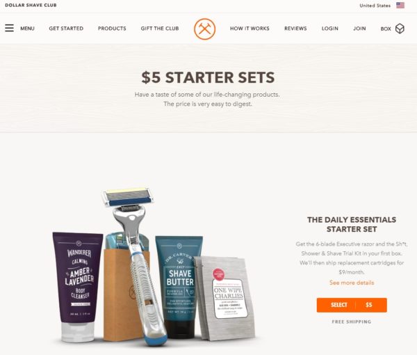 Dollar shave club