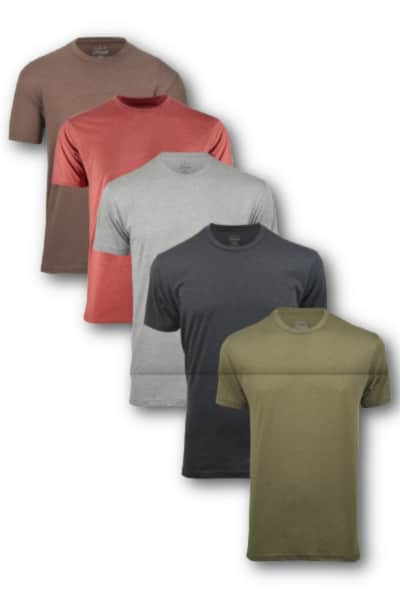 Fresh Clean Tees Earth Tones 5-Pack