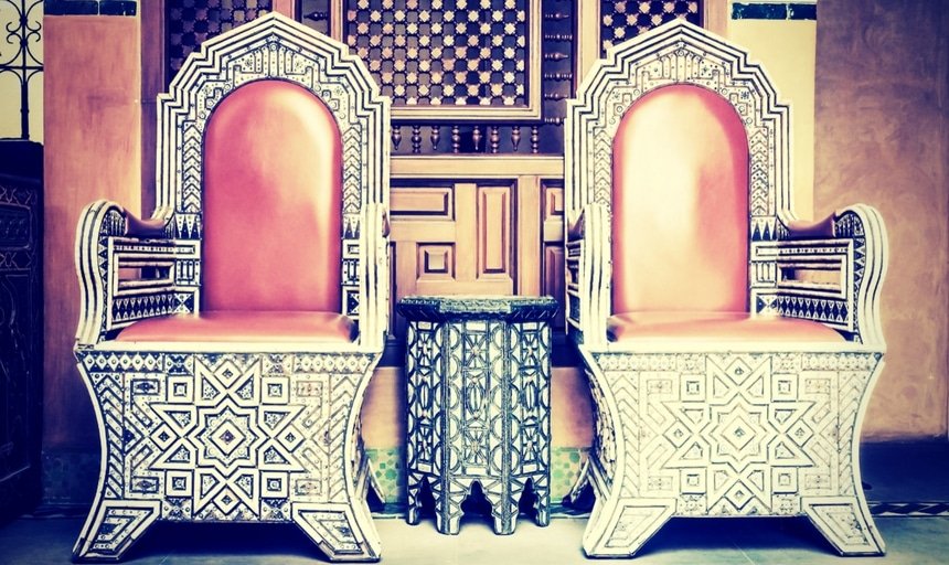 Fez, Morocco - two chairs