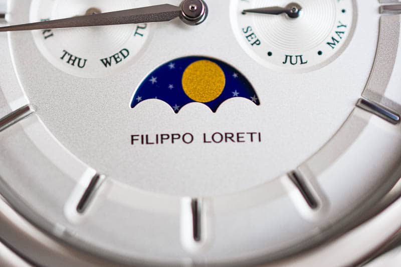 Filippo Loreti Venice ultra closeup moonphase complication