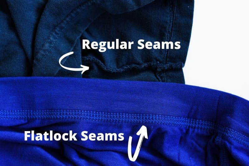 flatlock vs regular seams