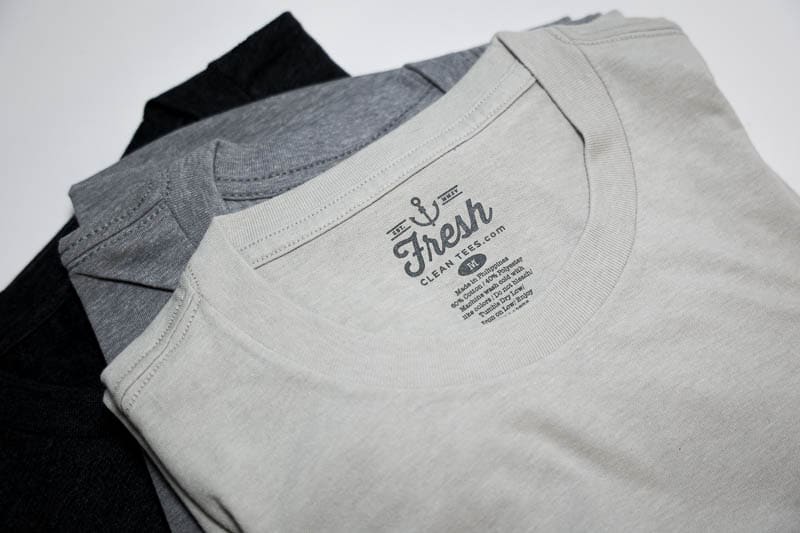 Fresh Clean Tees neutral pack closeup