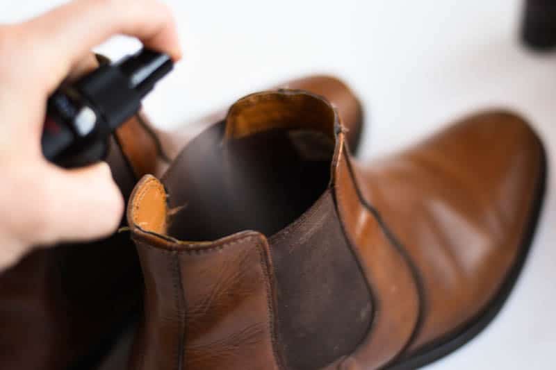 freshening chelsea boots with nomad freshener