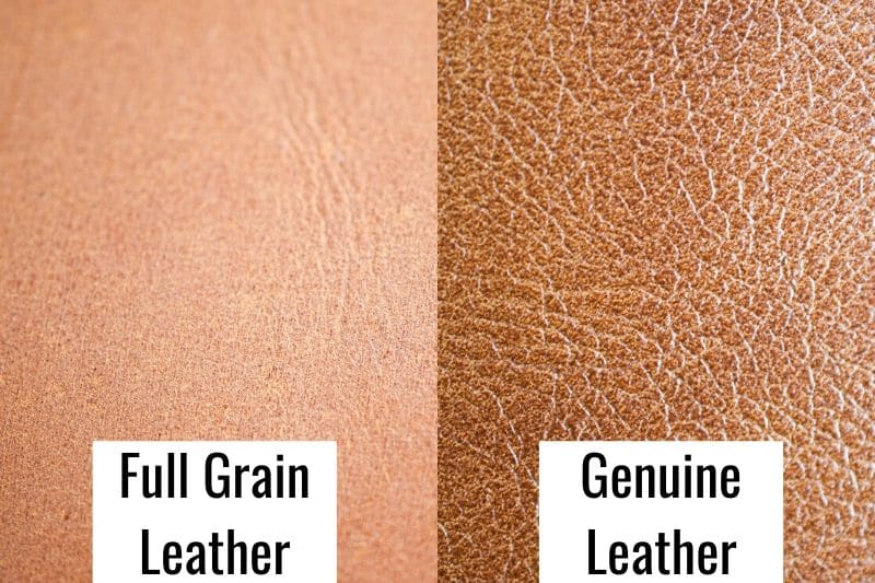 Full Grain vs Genuine Leather