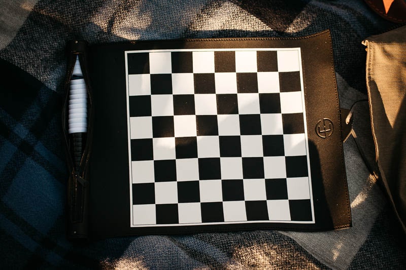 Gentlemans Box Premium roll up chess board unfurled