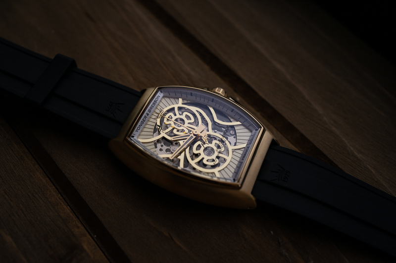Gold Yonger Bresson Watch on Wood