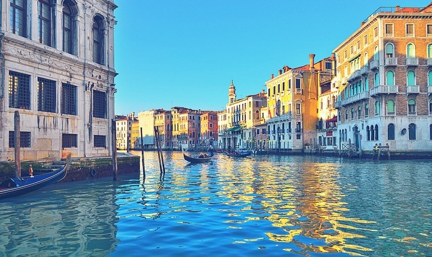 Grand canal, Venice, boats