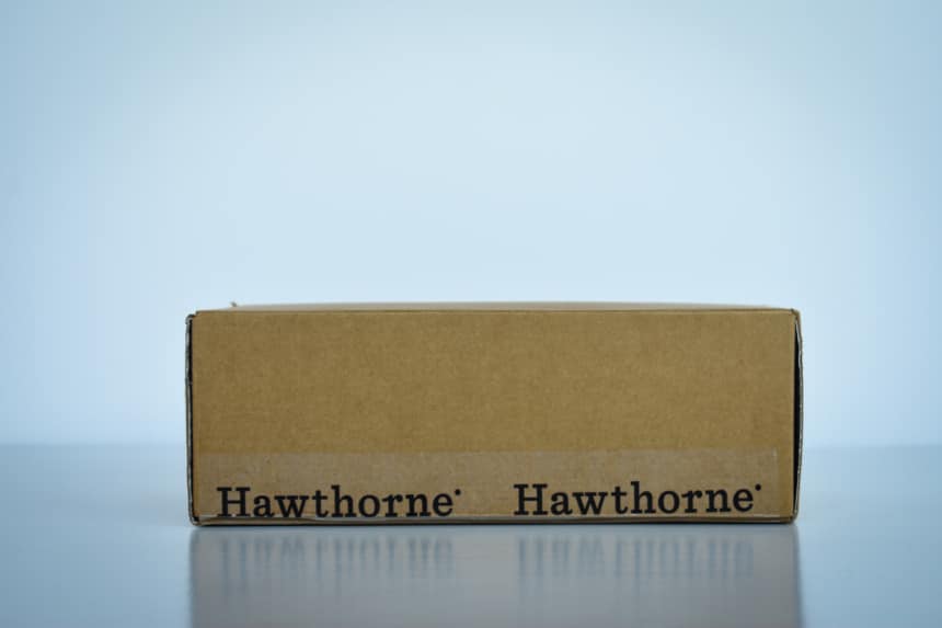 Hawthorne Box Outside Side On White Background