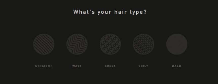 Hawthorne Quiz Screenshot Hair Type Question