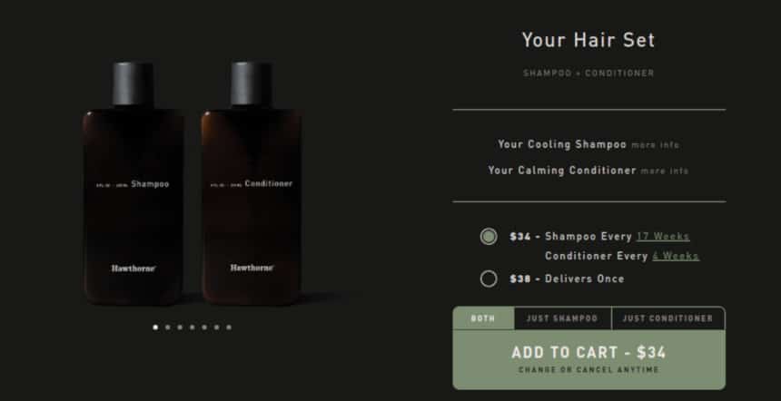 Hawthorne Quiz Screenshot Shampoo