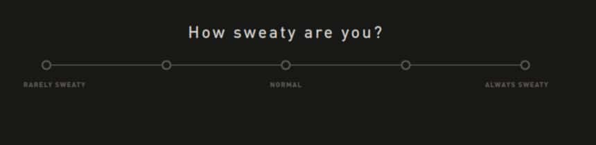 Hawthorne Quiz Screenshot Sweatiness Question