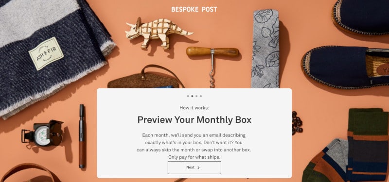 How Bespoke Post Works Online Quiz