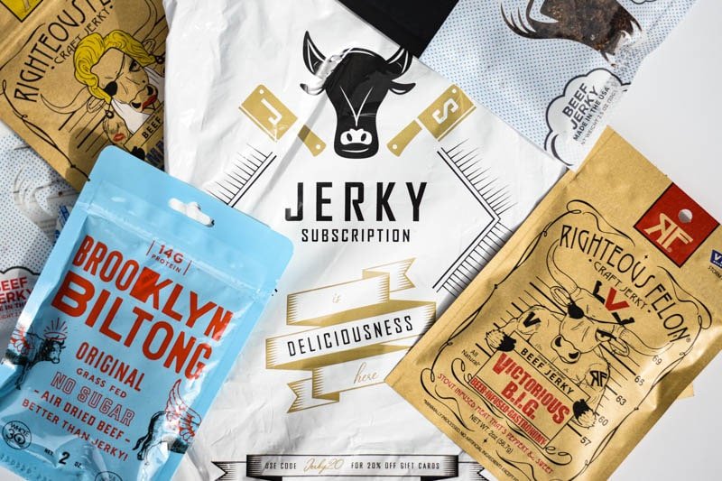 Jerky Subscription top down centered bag