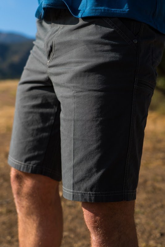 Kuhl shorts on trail
