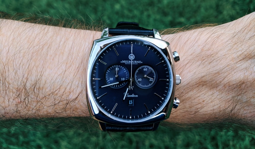 Melbourne Watch Company Carlton Black on wrist