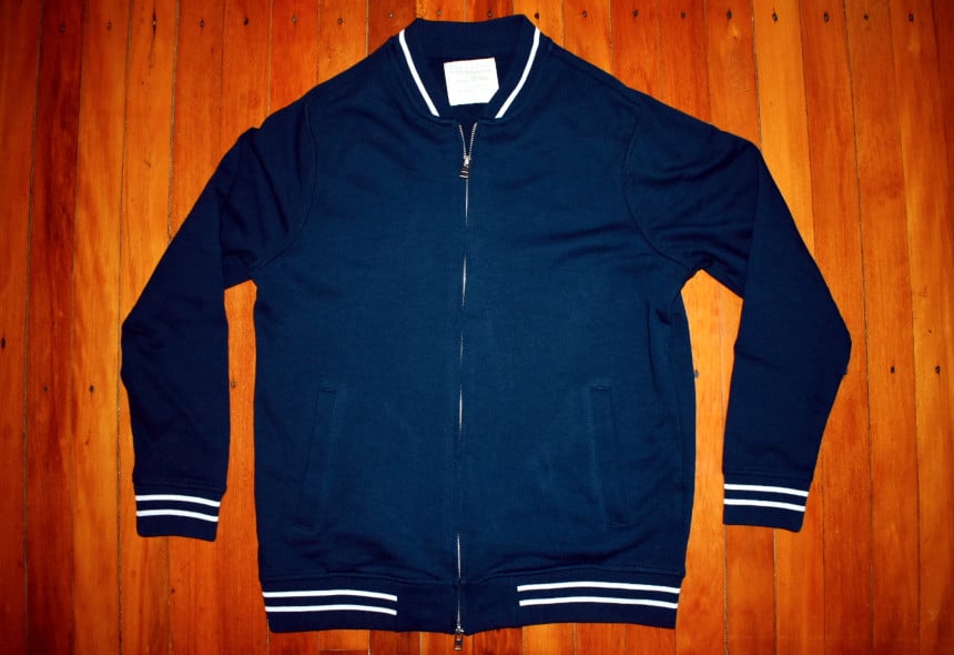 Menlo Club Nick Wooster Five Four Collection Navy and White Heavy Knit Jacket