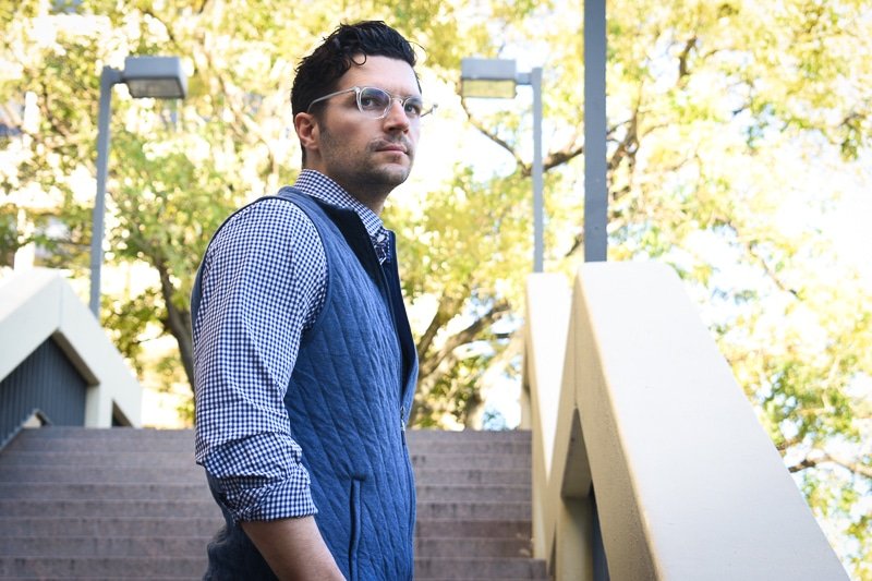 Mizzen Kennedy with Vest Closeup 1