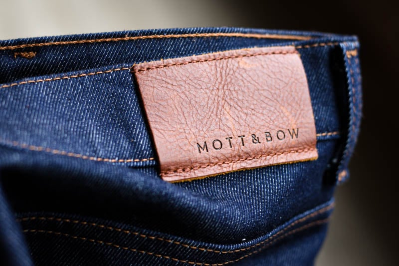 Mott and Bow raw denim jeans