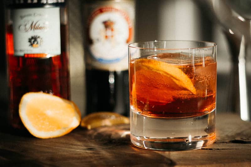 Negroni sbagliatto made in glass