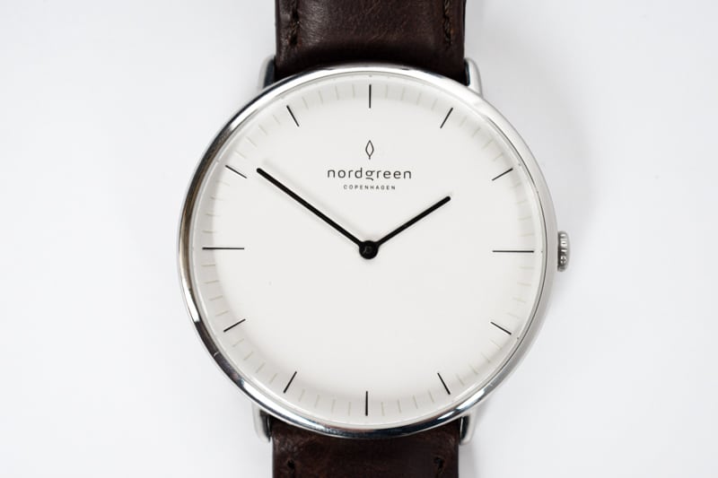 Nordgreen Native White Dial closeup