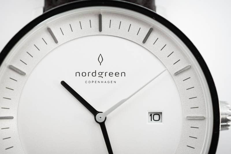 nordgreen philosopher dial closeup against white background