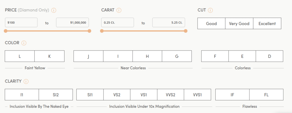 options available at With Clarity